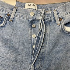 Agolde high rise straight crop in dimension